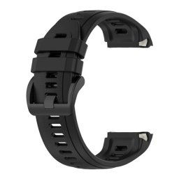 Pótszíj (egyedi méret, szilikon, dupla bújtató) FEKETE Garmin Approach S70 (42mm)