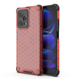 HONEYCOMB Védőburkolat Xiaomi Redmi Note 12 Pro + 5G piros