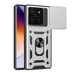 RING KAMERA Borító tartóval Xiaomi 14T Pro ezüsthöz