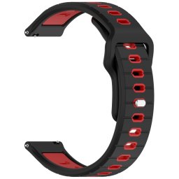 SPORTY Cserélhető szilikon szíj Garmin Vivoactive 6 fekete-piros