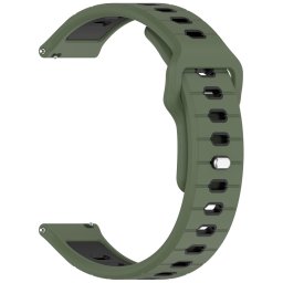SPORTY Cserélhető szilikon szíj Garmin Vivoactive 6 sötétzöld