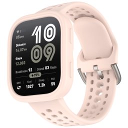 PROTEMIO COVER SET Szíj + Amazfit Bip 6 óratok világos rózsaszín