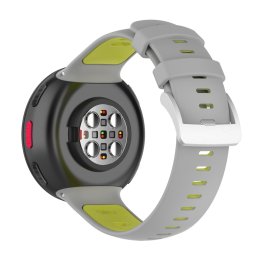 SPORTY Cserélhető szilikon szíj Polar Vantage V2 szürke-zöld