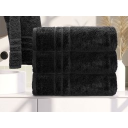 Classic törölköző 70 x 140 cm fekete, 100% pamut
