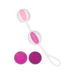 Geisha Balls 2 - variálható gésagolyó szett (pink-fehér)