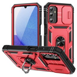 RING KAMERA Borító tartóval Samsung Galaxy A25 5G piros