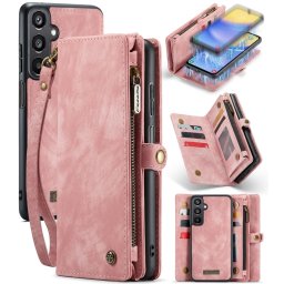 WALLET Védőtakaró pénztárcával 2 az 1-ben Samsung Galaxy A15 / A15 5G rózsaszín