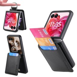 CARD Fekete Motorola Razr 60 kártyatartós tok