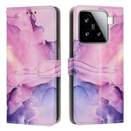 ART MARBLE Pénztárca tok Xiaomi 15 PURPLE telefonhoz