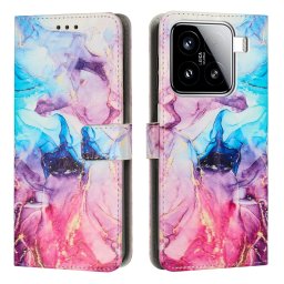 ART MARBLE Pénztárca tok Xiaomi 15 PINK PURPLE telefonhoz