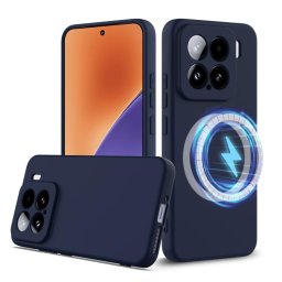 RUBBER MAGSAFE Szilikon tok Xiaomi 15 NAVY BLUE telefonhoz