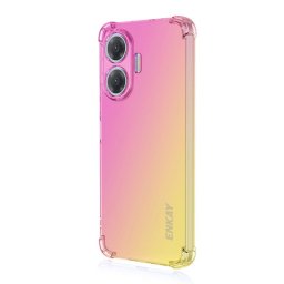 ENKAY GRADIENT Védőtok Xiaomi Poco F7 PINK GOLD készülékhez