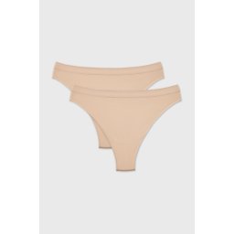 2PACK Flexi Bikiny varrás nélküli klasszikus női alsó testszín S