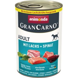 Animonda GranCarno Adult marhahúsos, lazacos és spenótos konzerv (6 x 400 g) 2.4kg