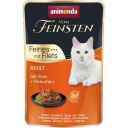 Animonda Vom Feinsten Feines mit Filets kacsás és pulykafilés macskaeledel alutasakban (18 x 85 g) 1.53kg