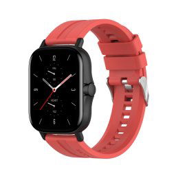 SZILIKON Szíj Xiaomi Amazfit GTS 2 / GTS 2e / GTS 2 Mini 20mm piros