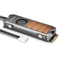 M.2 SSD hűtő szürke 13mm AXAGON (CLR-M2FAN)