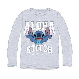 Disney Lilo és Stitch, A csillagkutya Athletic Grey gyerek hosszú póló, felső 7 év / 122 cm