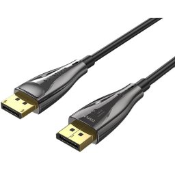 Vention Displayport/M -> Displayport/M (8K, optikai, fekete), 10m, kábel