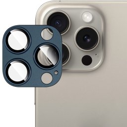 IMAK FULL METAL COVER Apple iPhone 15 Pro / 15 Pro Max kameraüveg kék