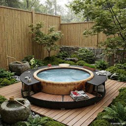 vidaXL fekete polyrattan jakuzzi-keret