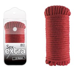 Sex Extra bondage kötél (piros - 10 méter)