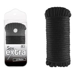 Sex Extra bondage kötél (fekete - 10 méter)