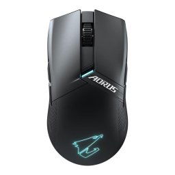 GIGABYTE Aorus M6/Fekete/Fekete/Optikus/26,000 DPI/Vezeték nélküli USB/Fekete