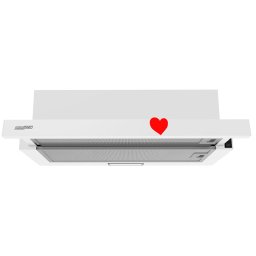 HOMEFORT HPK611W Beépíthető Kihúzható páraelszívó LED világítás 1 motor,408 m3/h,54-66 dB,60 cm széles,B