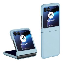 PLASTIC Védő műanyag tok Motorola Razr 60 világoskék telefonhoz