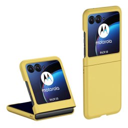 PLASTIC Védő műanyag tok Motorola Razr 60 sárga színben
