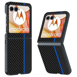 CARBON Védőtok Motorola Razr 60 BLACK-BLUE készülékhez