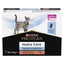 Pro Plan Feline HC HydraCare kiegészítő nedves macskaeledel lazaccal 10 x 75 g