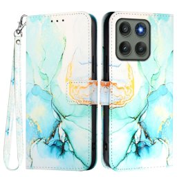 ART MARBLE Pénztárca tok Motorola Edge 60 Pro GREEN telefonhoz