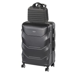 TraveLux Max IV gurulós bőrönd szett fekete