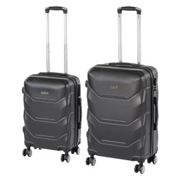 TraveLux Max V gurulós bőrönd szett fekete
