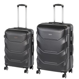 TraveLux Max VII gurulós bőrönd szett fekete