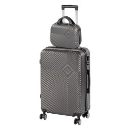 TraveLux Pro IV gurulós bőrönd szett szürke