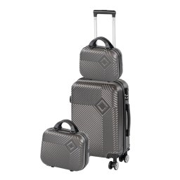 TraveLux Pro XII gurulós bőrönd szett szürke