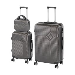 TraveLux Pro XVI gurulós bőrönd szett szürke