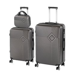 TraveLux Pro XVII gurulós bőrönd szett szürke