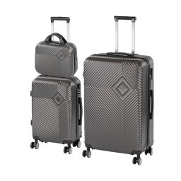 TraveLux Pro XIX gurulós bőrönd szett szürke