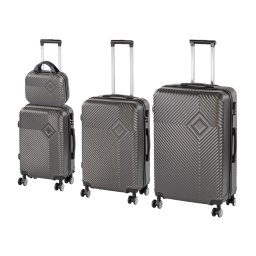 TraveLux Pro XXIV gurulós bőrönd szett szürke