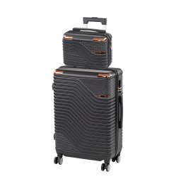 TraveLux Urban IV gurulós bőrönd szett fekete