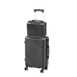 TraveLux Urban VI gurulós bőrönd szett fekete