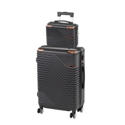 TraveLux Urban VII gurulós bőrönd szett fekete