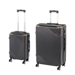 TraveLux Urban X gurulós bőrönd szett fekete