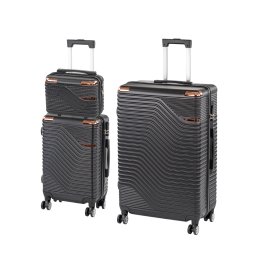 TraveLux Urban XIX gurulós bőrönd szett fekete