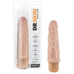 Dr. Skin Vibe No.3. - élethű vibrátor (testszínű)