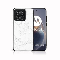 MY ART Védőtok Motorola Edge 60 / Edge 60 Fusion WHITE MARBLE (144) készülékhez